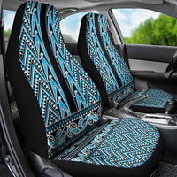 New Zealand Maori Niho Taniwha Car Seat Cover Kikorangi Mangopare and Puhoro Pattern LT9 - Polynesian Pride