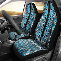 New Zealand Maori Niho Taniwha Car Seat Cover Kikorangi Mangopare and Puhoro Pattern LT9 - Polynesian Pride