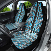 New Zealand Maori Niho Taniwha Car Seat Cover Kikorangi Mangopare and Puhoro Pattern LT9 - Polynesian Pride