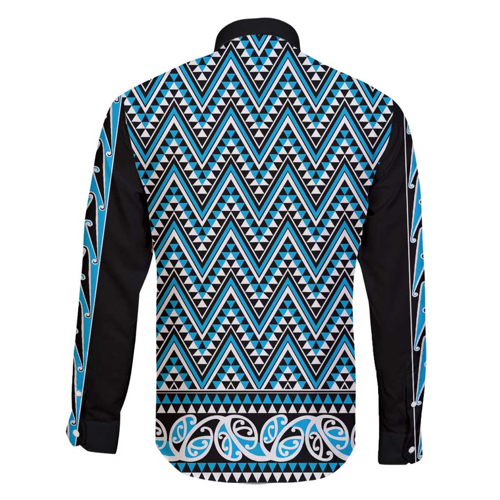 New Zealand Maori Niho Taniwha Family Matching Summer Maxi Dress and Hawaiian Shirt Kikorangi Mangopare and Puhoro Pattern