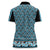 New Zealand Maori Niho Taniwha Women Polo Shirt Kikorangi Mangopare and Puhoro Pattern