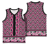 New Zealand Maori Niho Taniwha Basketball Jersey Mawhero Mangopare and Puhoro Pattern LT9 - Polynesian Pride