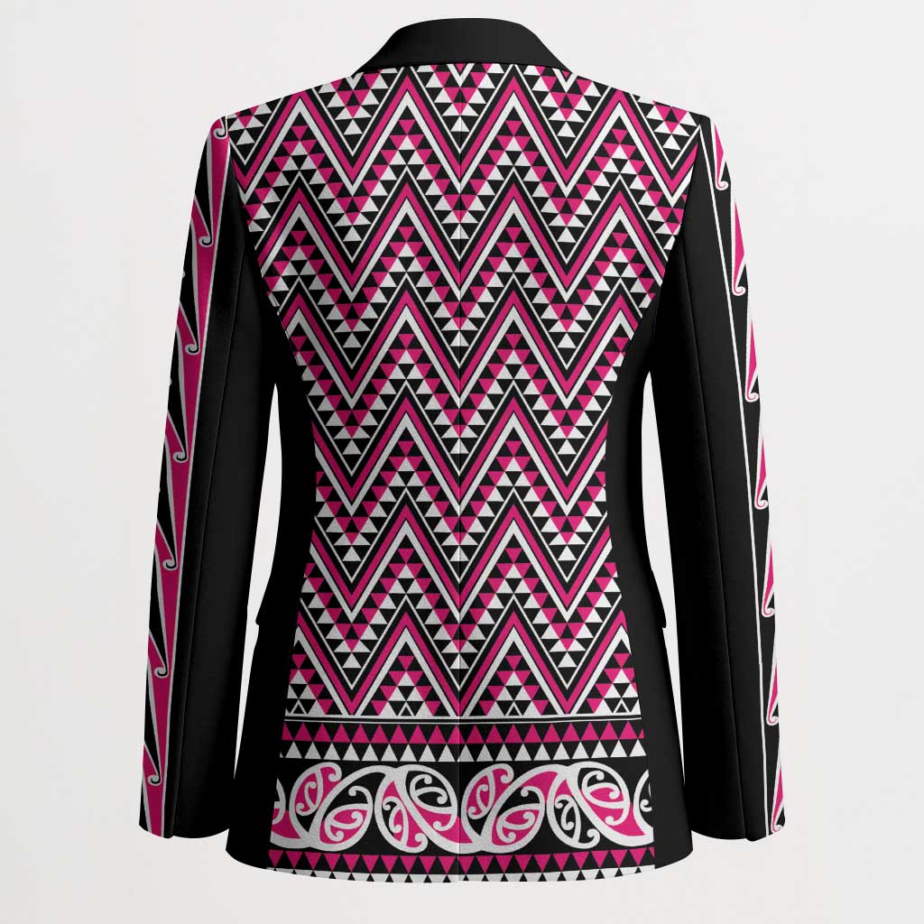 New Zealand Maori Niho Taniwha Blazer Mawhero Mangopare and Puhoro Pattern - Polynesian Pride