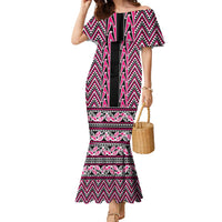 New Zealand Maori Niho Taniwha Family Matching Mermaid Dress and Hawaiian Shirt Mawhero Mangopare and Puhoro Pattern