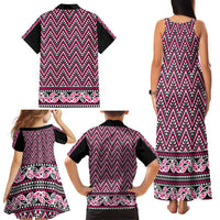 New Zealand Maori Niho Taniwha Family Matching Tank Maxi Dress and Hawaiian Shirt Mawhero Mangopare and Puhoro Pattern LT9 - Polynesian Pride