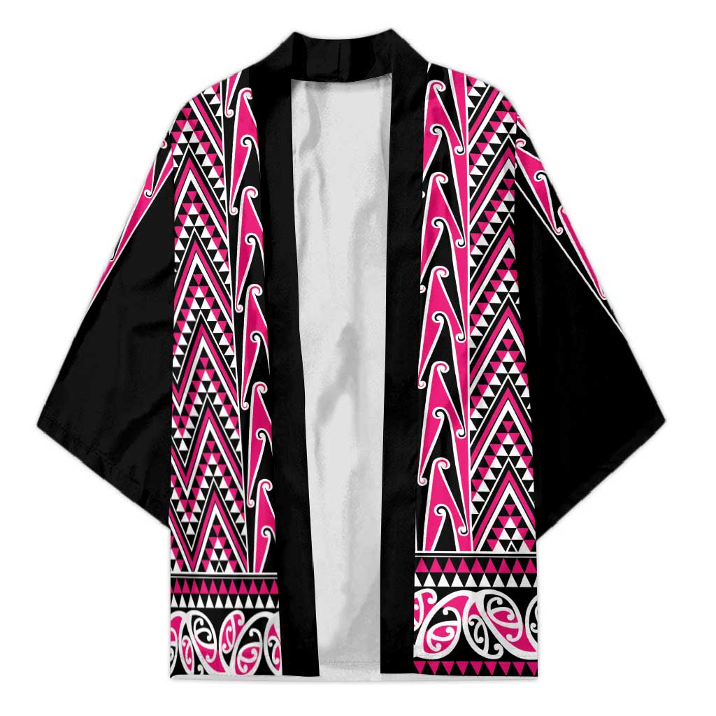 New Zealand Maori Niho Taniwha Kimono Mawhero Mangopare and Puhoro Pattern - Polynesian Pride