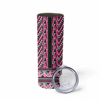 New Zealand Maori Niho Taniwha Skinny Tumbler Mawhero Mangopare and Puhoro Pattern LT9 - Polynesian Pride