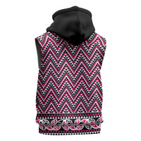 New Zealand Maori Niho Taniwha Sleeveless Hoodie Mawhero Mangopare and Puhoro Pattern LT9 - Polynesian Pride
