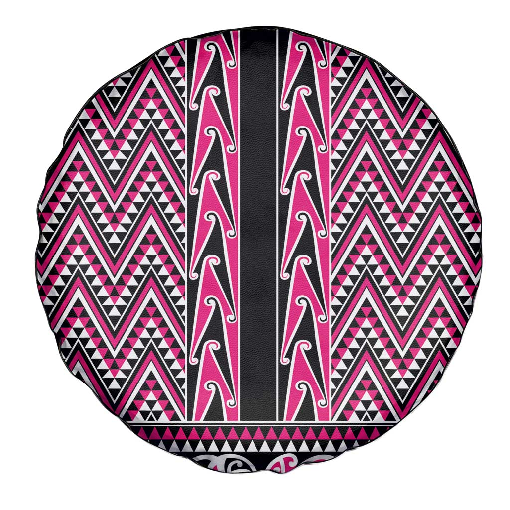 New Zealand Maori Niho Taniwha Spare Tire Cover Mawhero Mangopare and Puhoro Pattern LT9 - Polynesian Pride