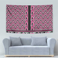 New Zealand Maori Niho Taniwha Tapestry Mawhero Mangopare and Puhoro Pattern
