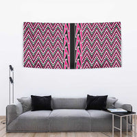 New Zealand Maori Niho Taniwha Tapestry Mawhero Mangopare and Puhoro Pattern
