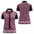 New Zealand Maori Niho Taniwha Women Polo Shirt Mawhero Mangopare and Puhoro Pattern