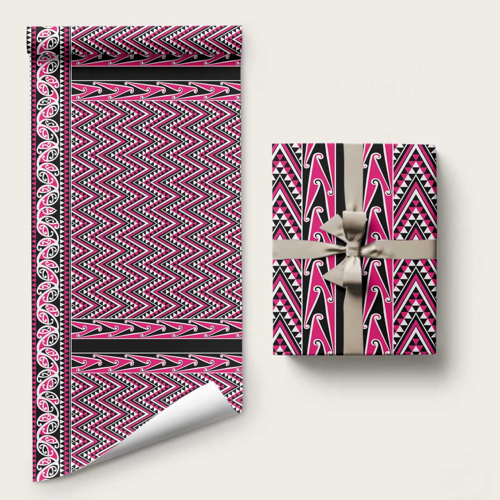 New Zealand Maori Niho Taniwha Wrapping Paper Mawhero Mangopare and Puhoro Pattern - Polynesian Pride