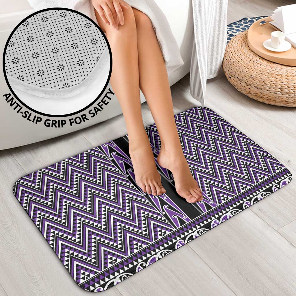 New Zealand Maori Niho Taniwha Bathroom Set Waiporopo Mangopare and Puhoro Pattern - Polynesian Pride