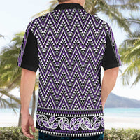 New Zealand Maori Niho Taniwha Hawaiian Shirt Waiporopo Mangopare and Puhoro Pattern