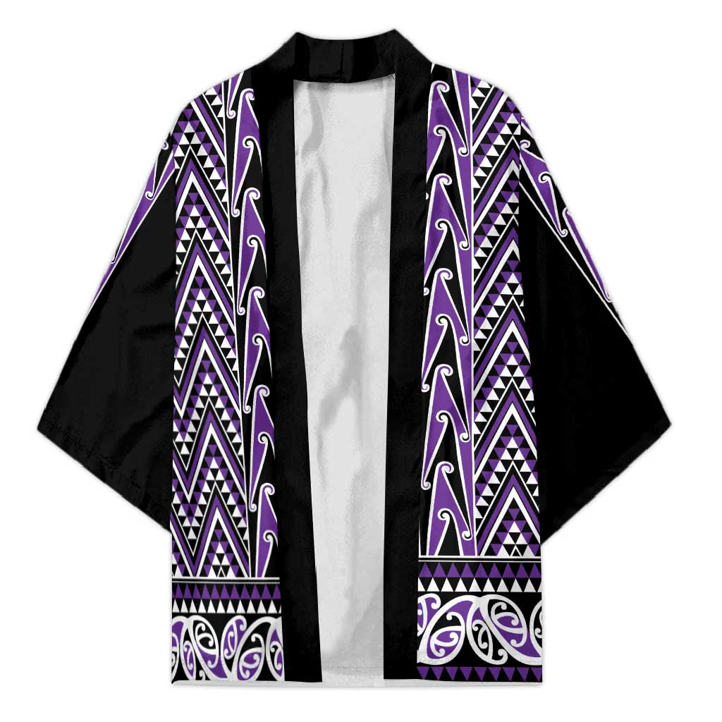 New Zealand Maori Niho Taniwha Kimono Waiporopo Mangopare and Puhoro Pattern - Polynesian Pride
