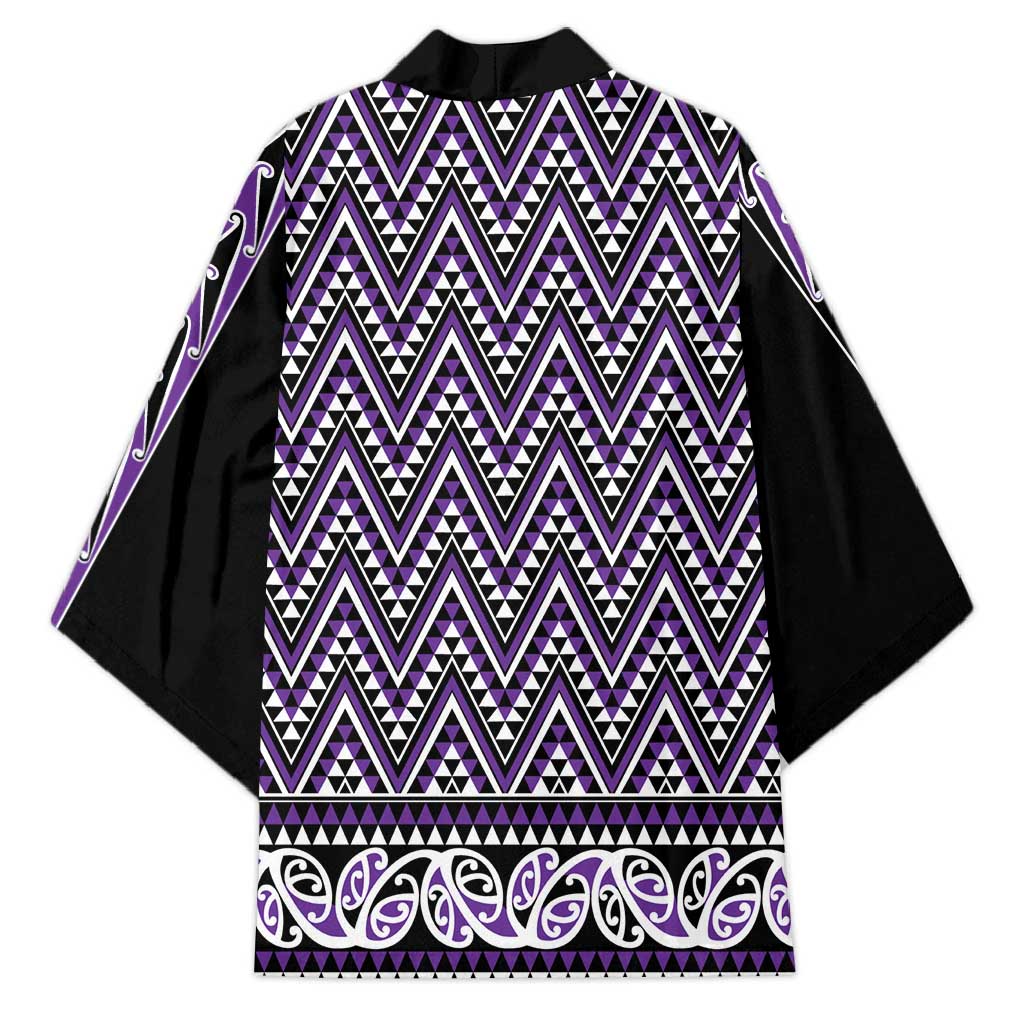 New Zealand Maori Niho Taniwha Kimono Waiporopo Mangopare and Puhoro Pattern - Polynesian Pride