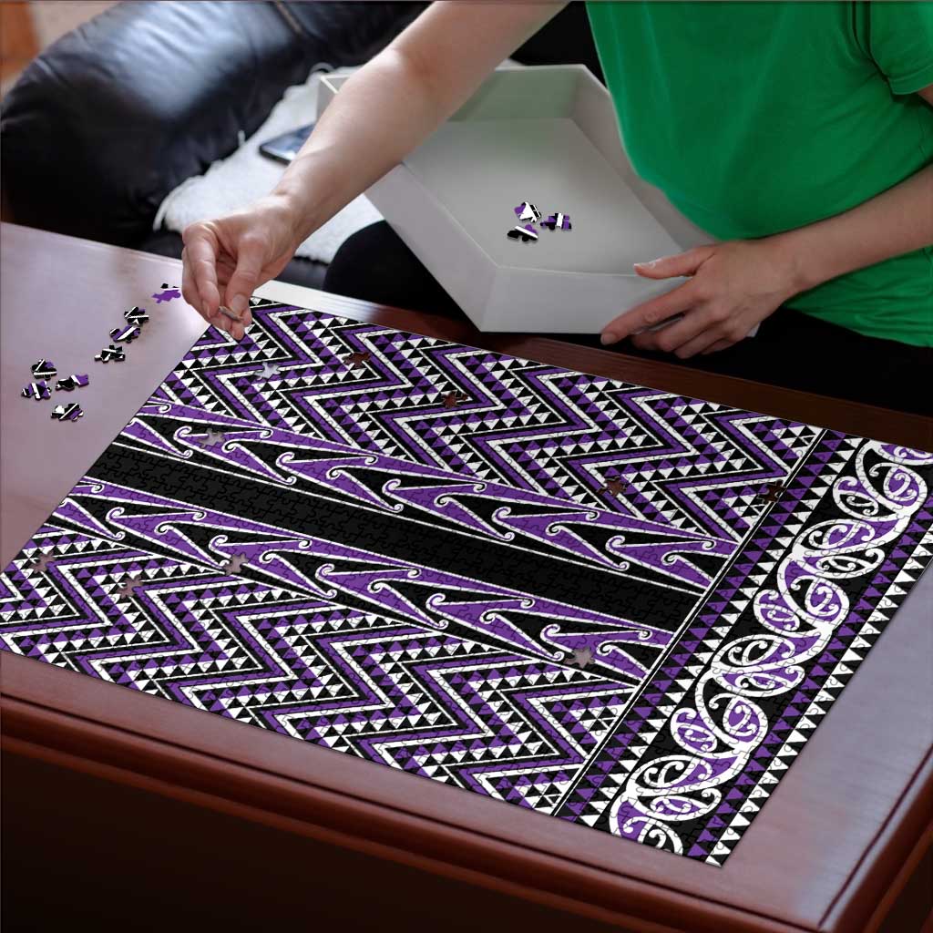 New Zealand Maori Niho Taniwha Puzzle Waiporopo Mangopare and Puhoro Pattern - Polynesian Pride
