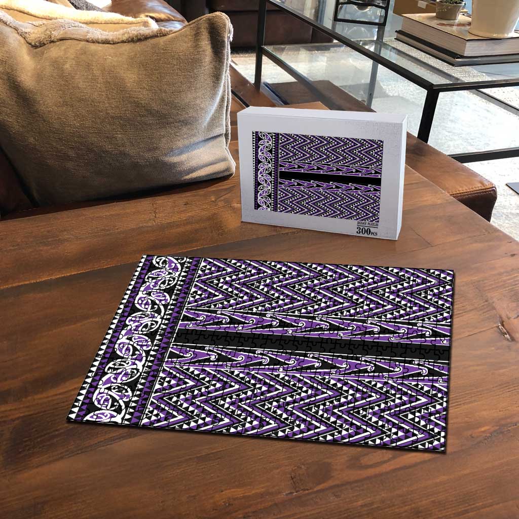 New Zealand Maori Niho Taniwha Puzzle Waiporopo Mangopare and Puhoro Pattern - Polynesian Pride