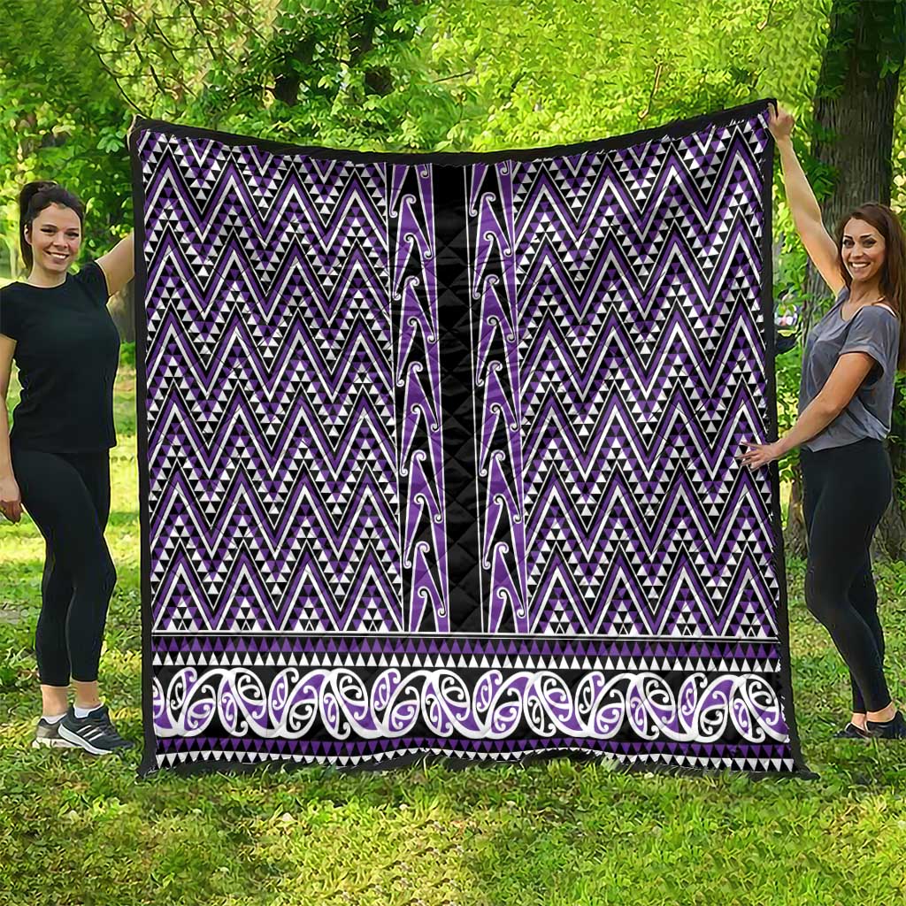 New Zealand Maori Niho Taniwha Quilt Waiporopo Mangopare and Puhoro Pattern