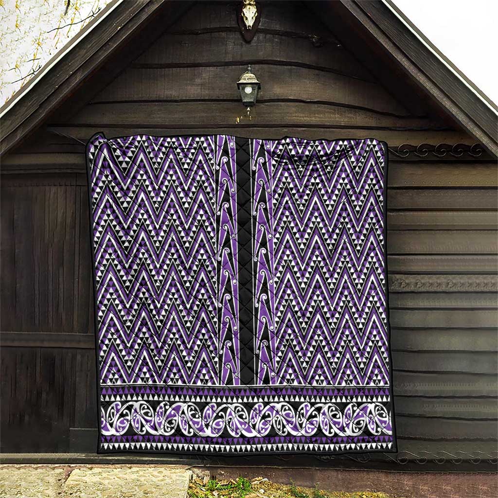 New Zealand Maori Niho Taniwha Quilt Waiporopo Mangopare and Puhoro Pattern