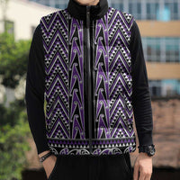 New Zealand Maori Niho Taniwha Sleeveless Puffer Jacket Waiporopo Mangopare and Puhoro Pattern - Polynesian Pride