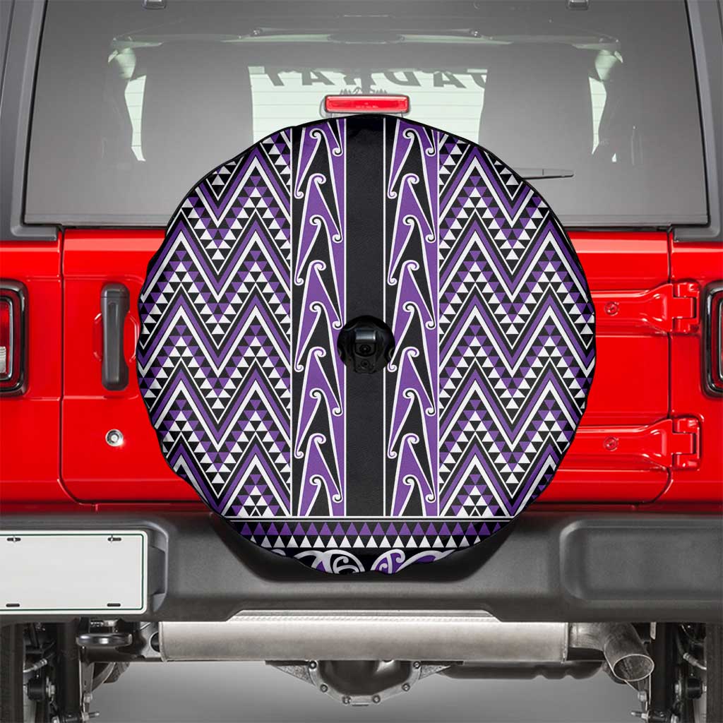 New Zealand Maori Niho Taniwha Spare Tire Cover Waiporopo Mangopare and Puhoro Pattern LT9 - Polynesian Pride