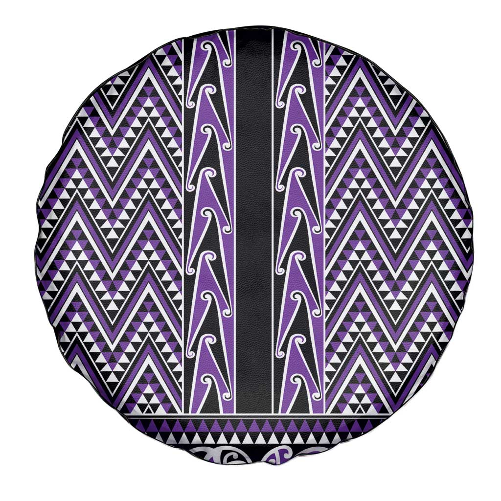 New Zealand Maori Niho Taniwha Spare Tire Cover Waiporopo Mangopare and Puhoro Pattern LT9 - Polynesian Pride