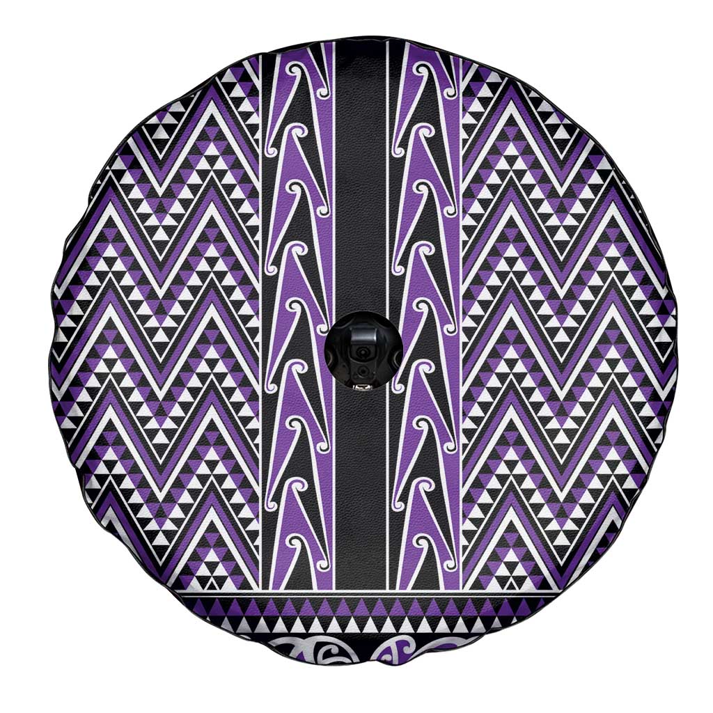 New Zealand Maori Niho Taniwha Spare Tire Cover Waiporopo Mangopare and Puhoro Pattern LT9 - Polynesian Pride