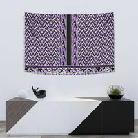 New Zealand Maori Niho Taniwha Tapestry Waiporopo Mangopare and Puhoro Pattern