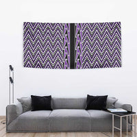 New Zealand Maori Niho Taniwha Tapestry Waiporopo Mangopare and Puhoro Pattern