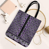 New Zealand Maori Niho Taniwha Tote Bag Waiporopo Mangopare and Puhoro Pattern - Polynesian Pride