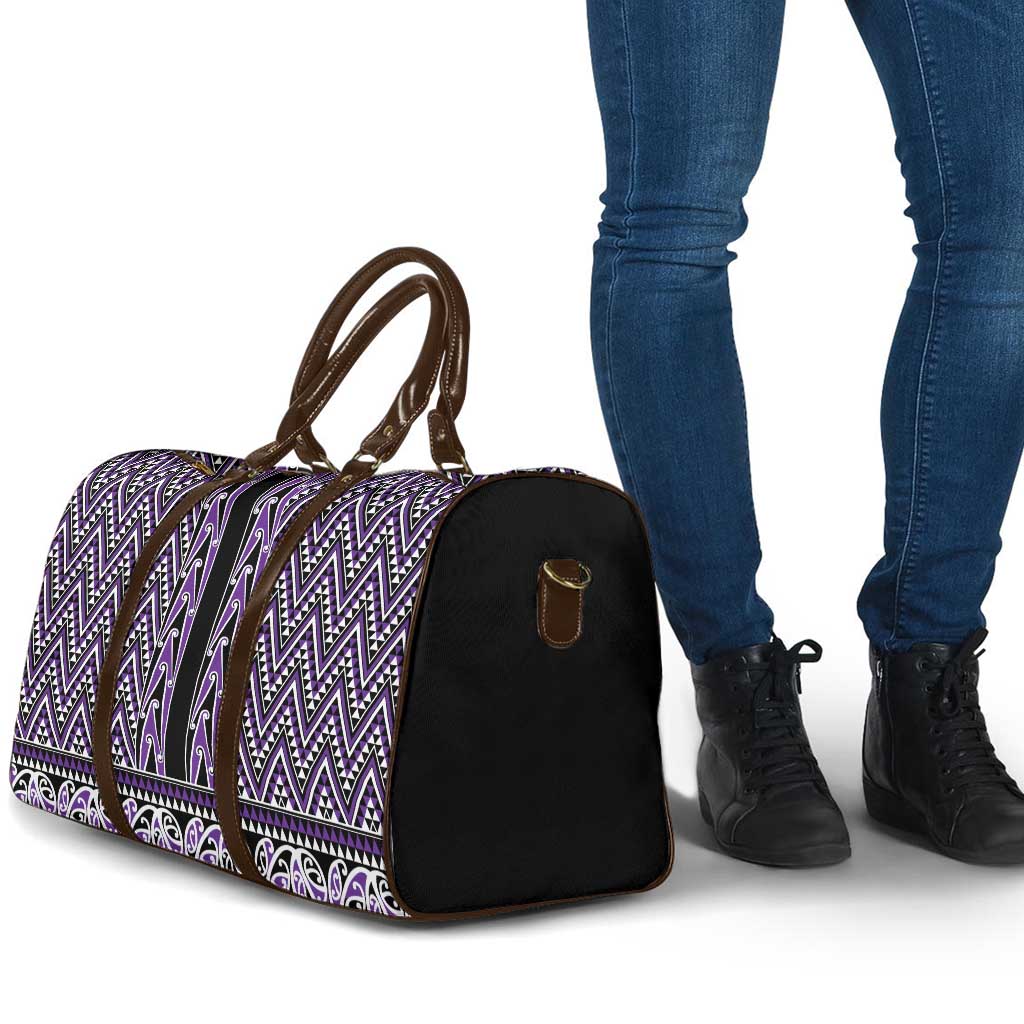 New Zealand Maori Niho Taniwha Travel Bag Waiporopo Mangopare and Puhoro Pattern LT9 - Polynesian Pride