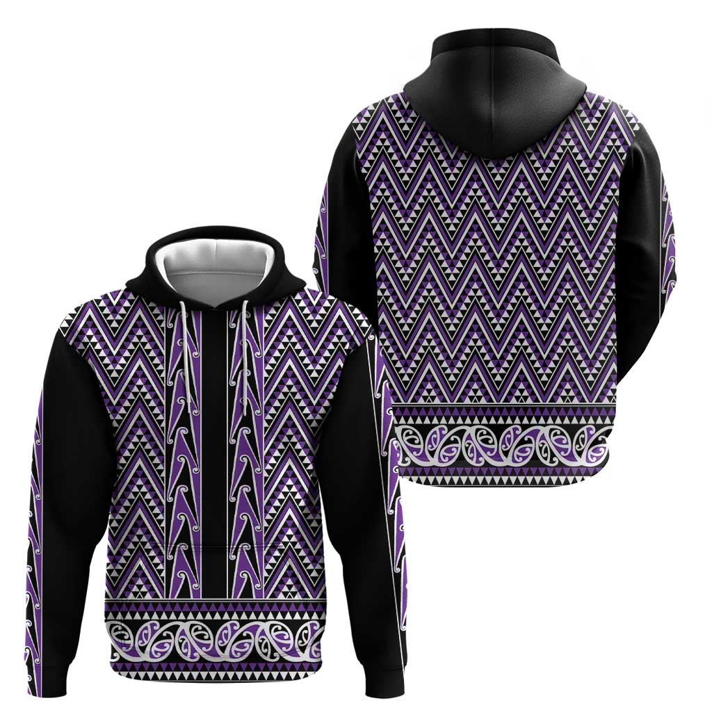 New Zealand Maori Niho Taniwha Zip Hoodie Waiporopo Mangopare and Puhoro Pattern LT9 - Polynesian Pride