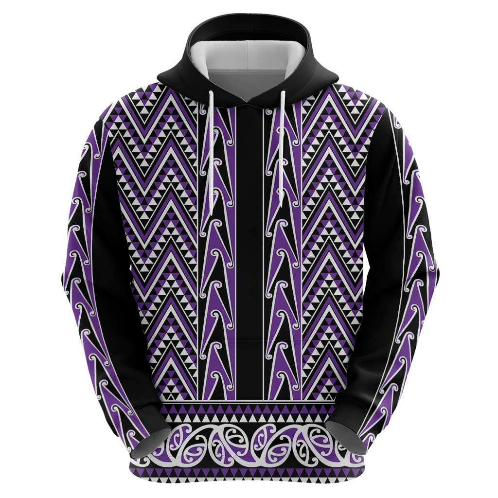 New Zealand Maori Niho Taniwha Zip Hoodie Waiporopo Mangopare and Puhoro Pattern LT9 - Polynesian Pride