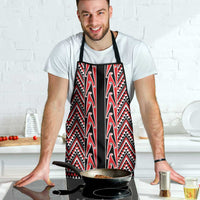 New Zealand Maori Niho Taniwha Apron Whero Mangopare and Puhoro Pattern - Polynesian Pride