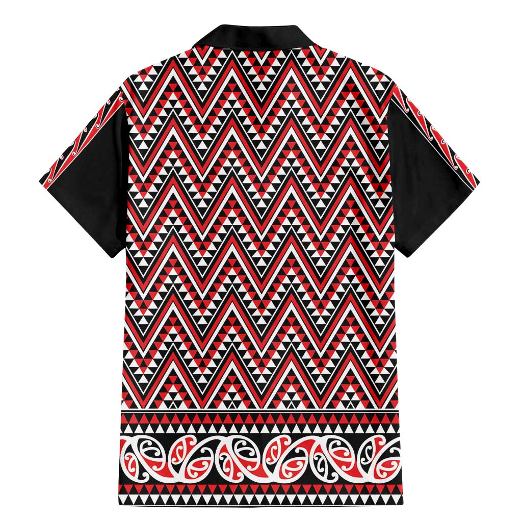 New Zealand Maori Niho Taniwha Family Matching Mermaid Dress and Hawaiian Shirt Whero Mangopare and Puhoro Pattern