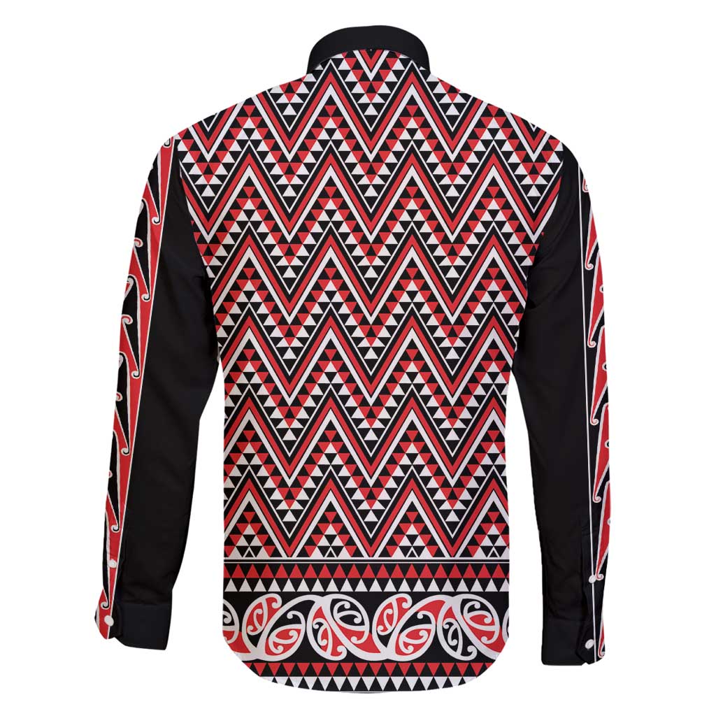 New Zealand Maori Niho Taniwha Family Matching Off Shoulder Maxi Dress and Hawaiian Shirt Whero Mangopare and Puhoro Pattern