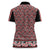 New Zealand Maori Niho Taniwha Women Polo Shirt Whero Mangopare and Puhoro Pattern