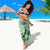 Vintage Bula Fiji Personalised Sarong Green Hibiscus Tapa Pattern LT9