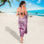 Vintage Bula Fiji Personalised Sarong Pink Hibiscus Tapa Pattern LT9