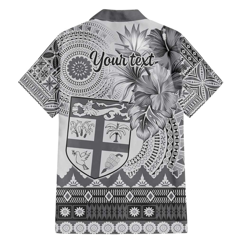 Vintage Bula Fiji Personalised Family Matching Off Shoulder Maxi Dress and Hawaiian Shirt Beige Hibiscus Tapa Pattern LT9 - Polynesian Pride