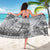 Vintage Bula Fiji Personalised Sarong Beige Hibiscus Tapa Pattern LT9