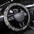 Vintage Bula Fiji Personalised Steering Wheel Cover Beige Hibiscus Tapa Pattern LT9