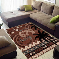 Personalised Bula Fiji 679 Area Rug Fijian Tagimoucia Masi Tapa Art LT9 - Polynesian Pride