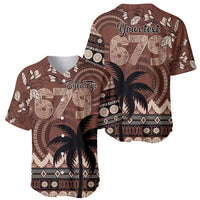 Personalised Bula Fiji 679 Baseball Jersey Fijian Tagimoucia Masi Tapa Art LT9 - Polynesian Pride