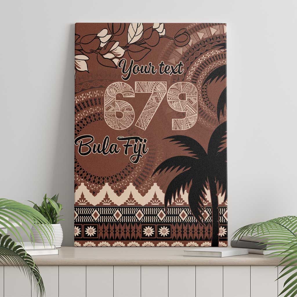 Personalised Bula Fiji 679 Canvas Wall Art Fijian Tagimoucia Masi Tapa Art LT9 - Polynesian Pride