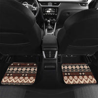 Personalised Bula Fiji 679 Car Mats Fijian Tagimoucia Masi Tapa Art LT9 Set 2pcs - Back Brown - Polynesian Pride
