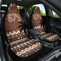 Personalised Bula Fiji 679 Car Seat Cover Fijian Tagimoucia Masi Tapa Art LT9 One Size Brown - Polynesian Pride