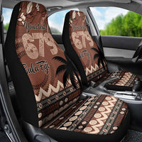 Personalised Bula Fiji 679 Car Seat Cover Fijian Tagimoucia Masi Tapa Art LT9 - Polynesian Pride